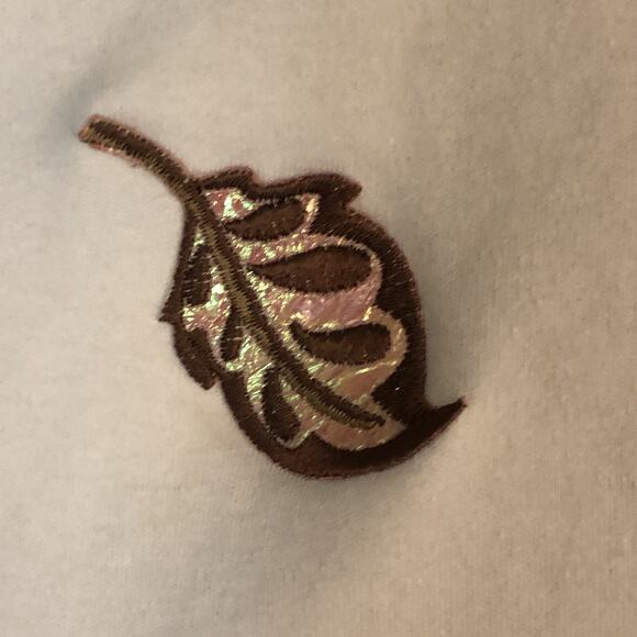 Blouse Tank Set Womens XL Las Olas Brown Ivory Fall Leaves Earth Tones Boho - Picture 11 of 16